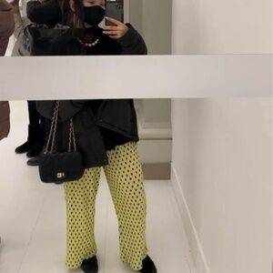 Fun stretchy polka dots pants